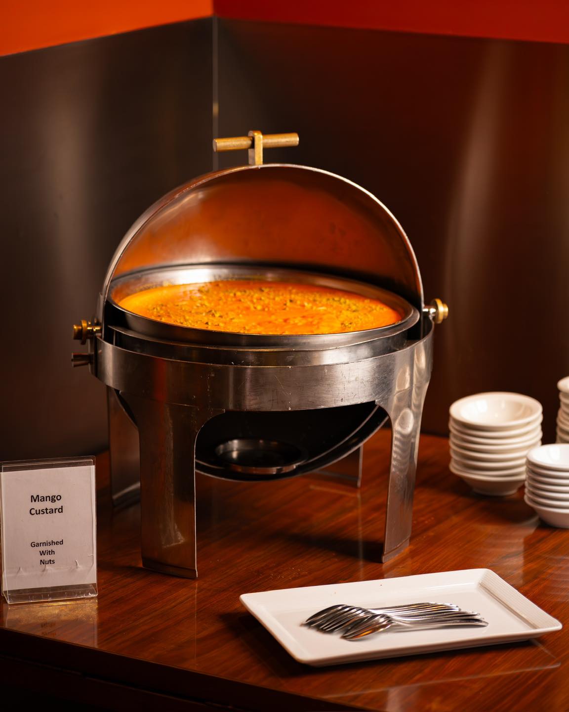 Try Delicious Mango Custard At India Palace